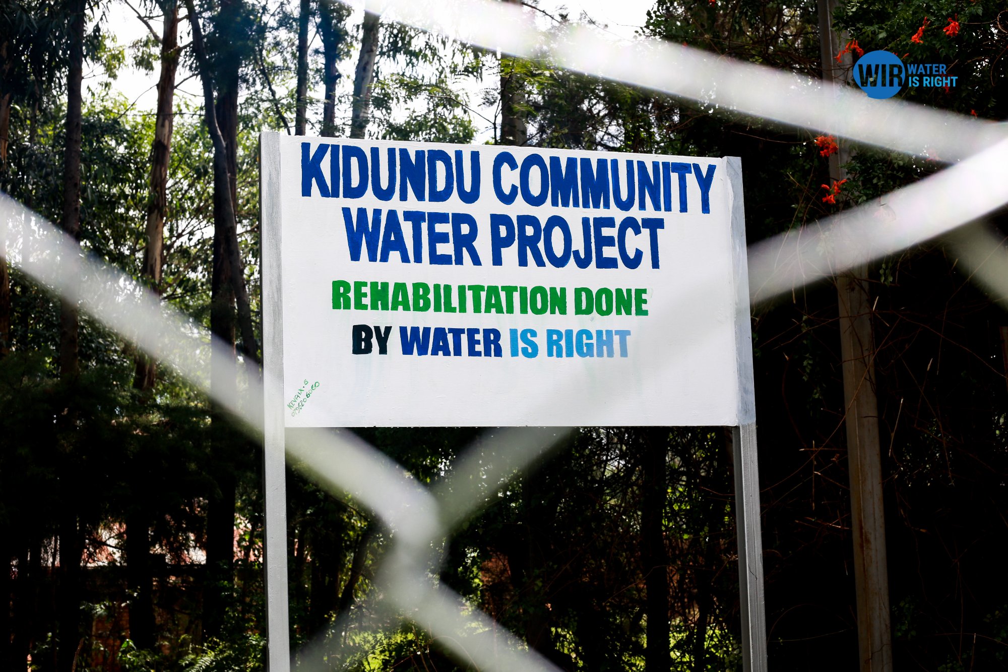 Kidundu Community Water Project, Rehabilitation Done by Water Is Right